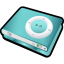iPod Shuffle Blue Green Icon 64x64 png